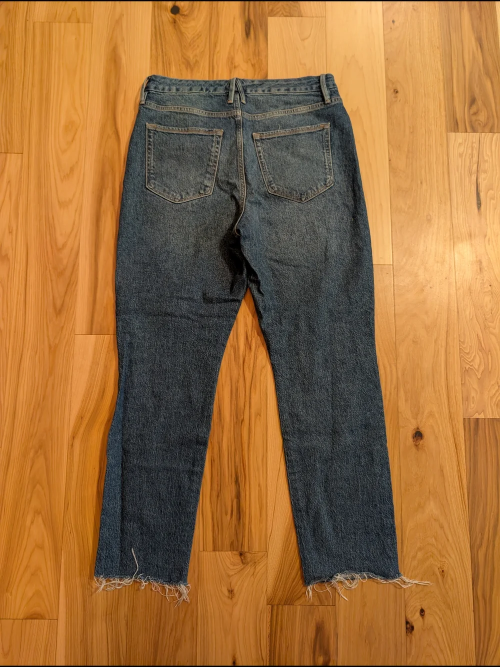 GOOD AMERICAN High Rise Straight Leg Jeans Women's Size 14 / 32